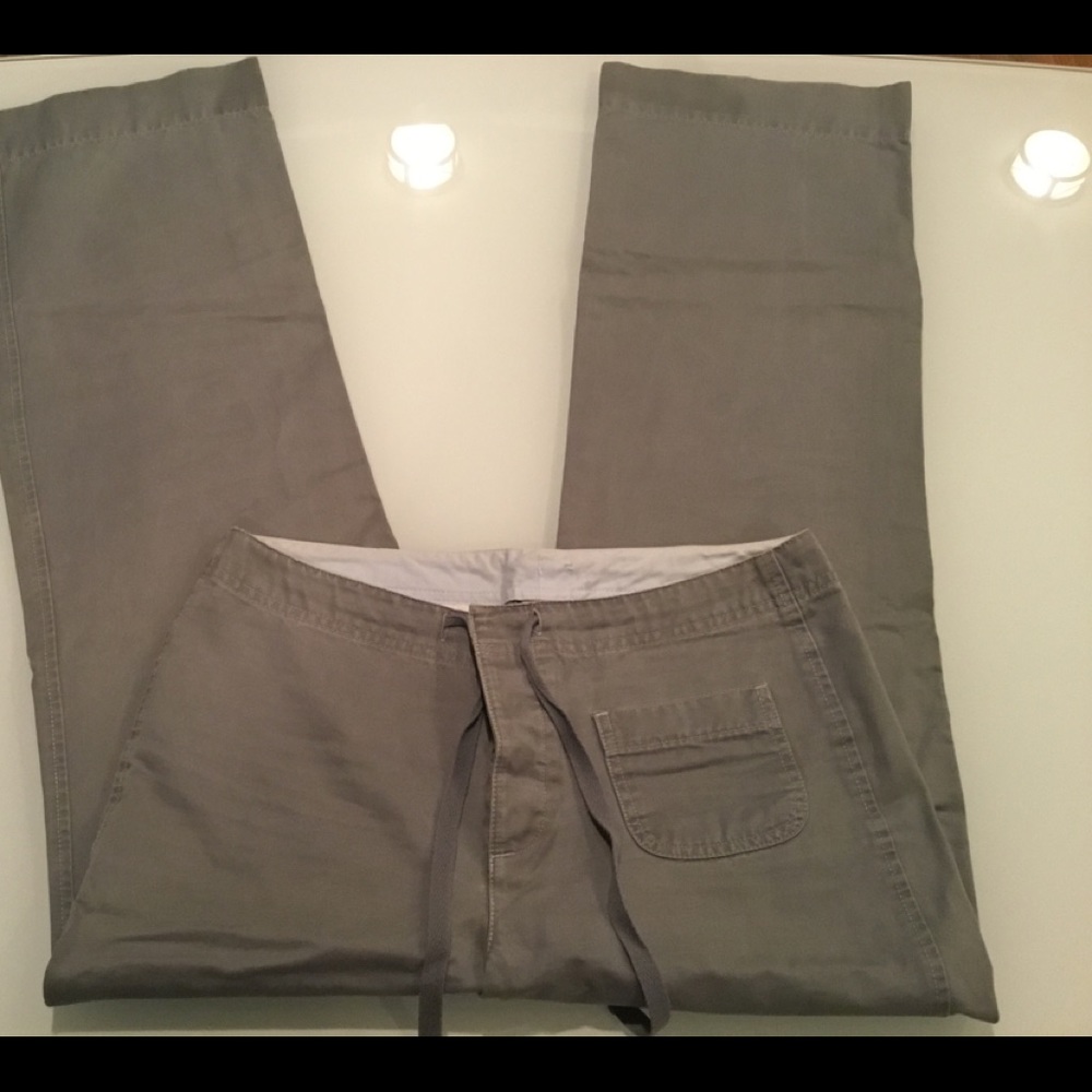 Soft Grey Button Down Fly Pants - image 1